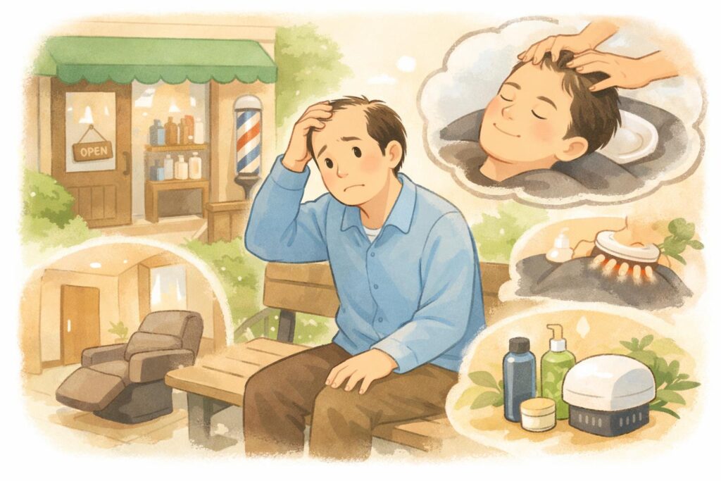 薄毛に悩む男性のための完全個室美容室RELIVE